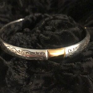 Two Tone Brighton Collectible Bangle Bracelet